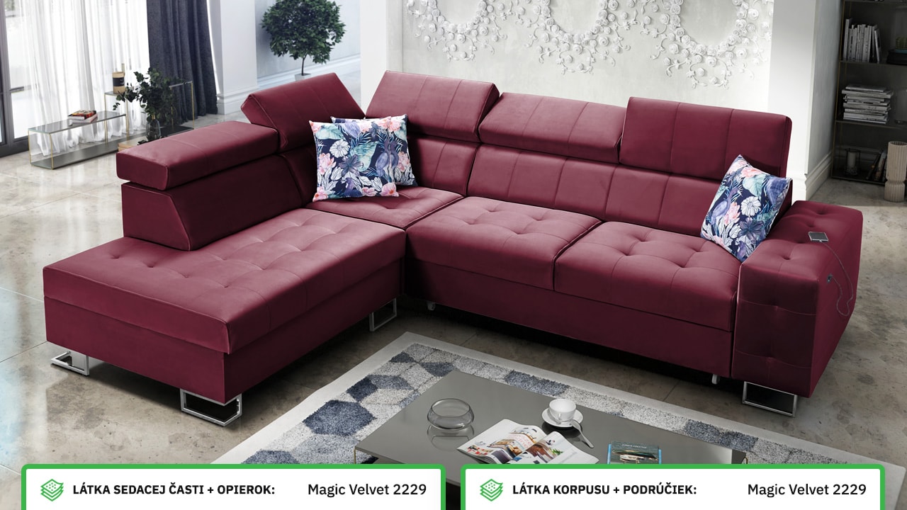 Rohová sedačka HEMILTON VII Farebné prevedenie