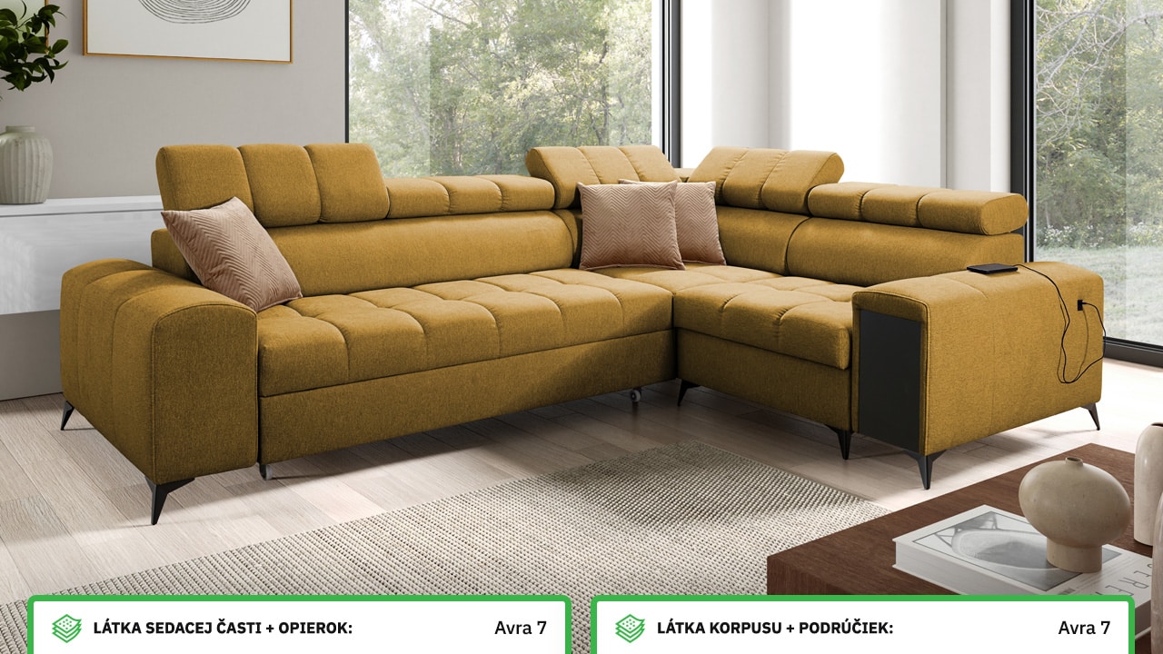 Rohová sedačka GRECCO II Farebné prevedenie