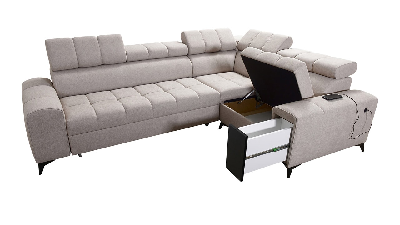 Rohová sedačka GRECCO II Úložný priestor