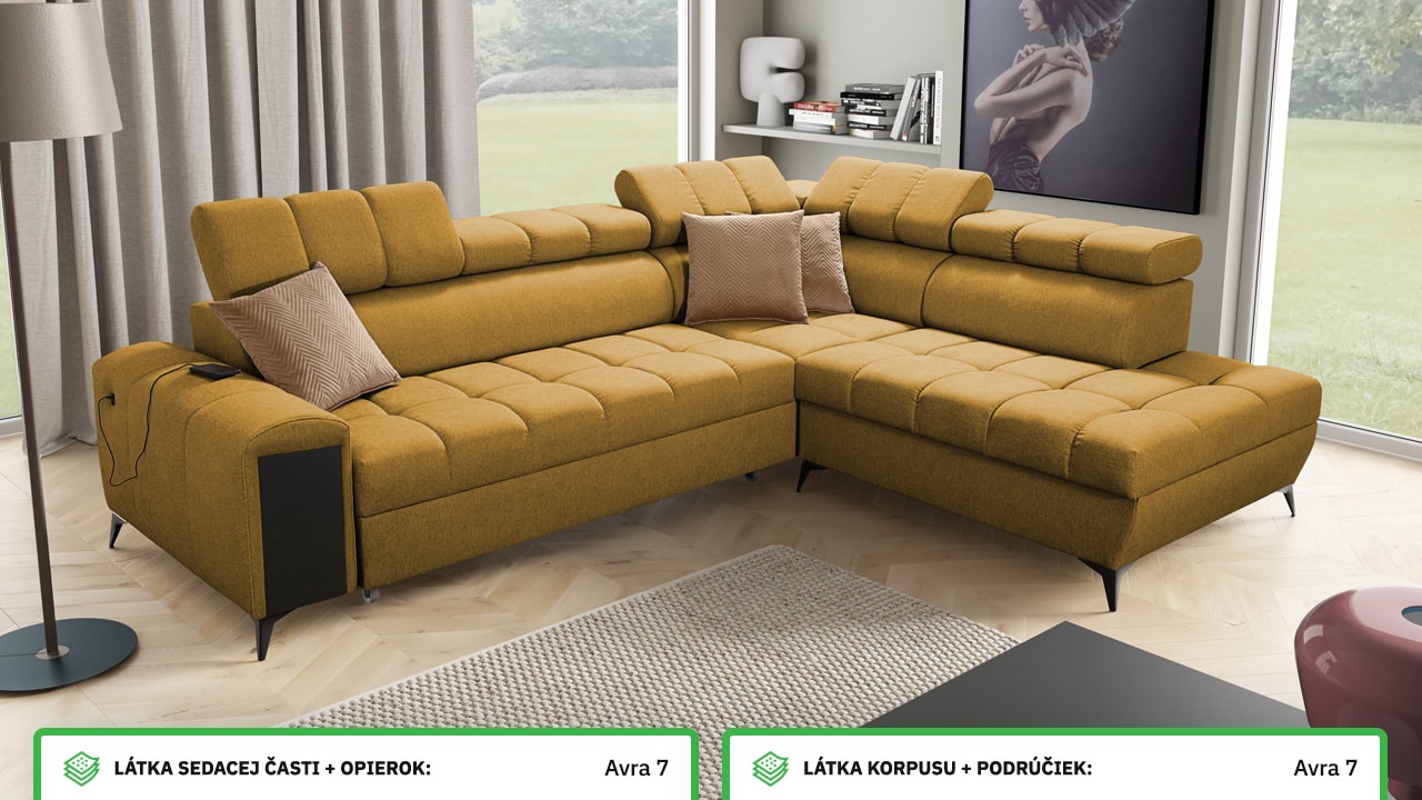 Rohová sedačka GRECCO VII Farebné prevedenie