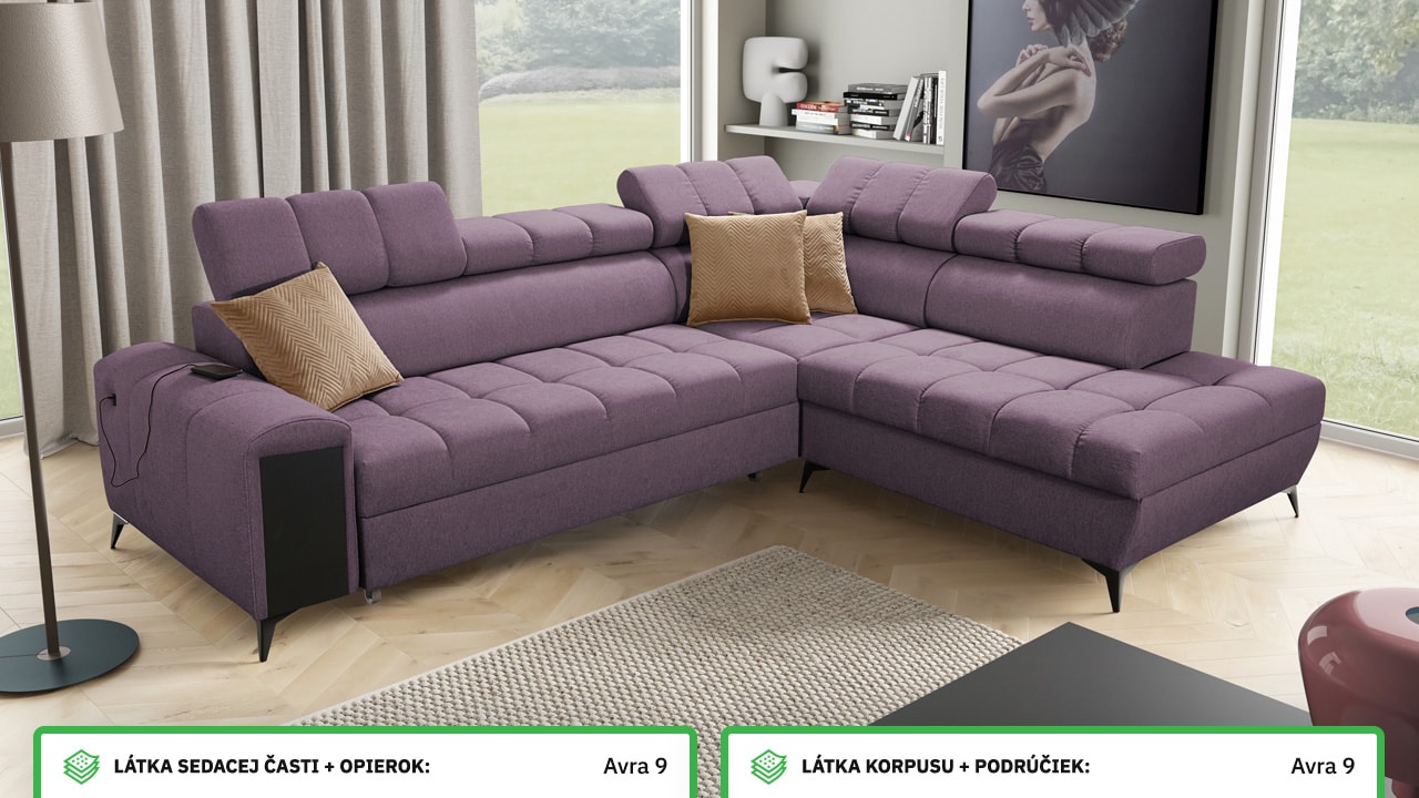 Rohová sedačka GRECCO VII Farebné prevedenie