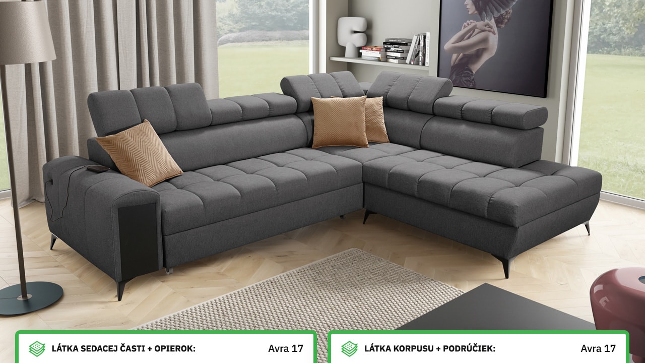 Rohová sedačka GRECCO VII Farebné prevedenie