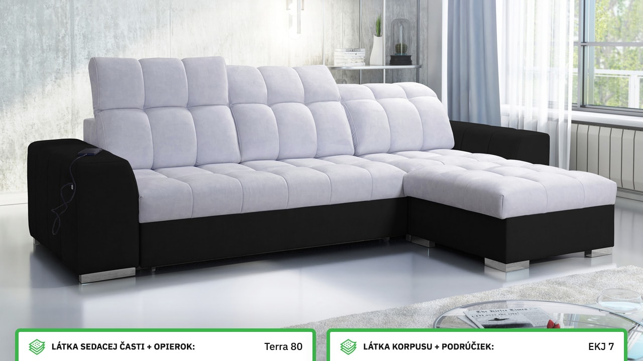 Rohová sedačka PAGANNI I Farebné prevedenie