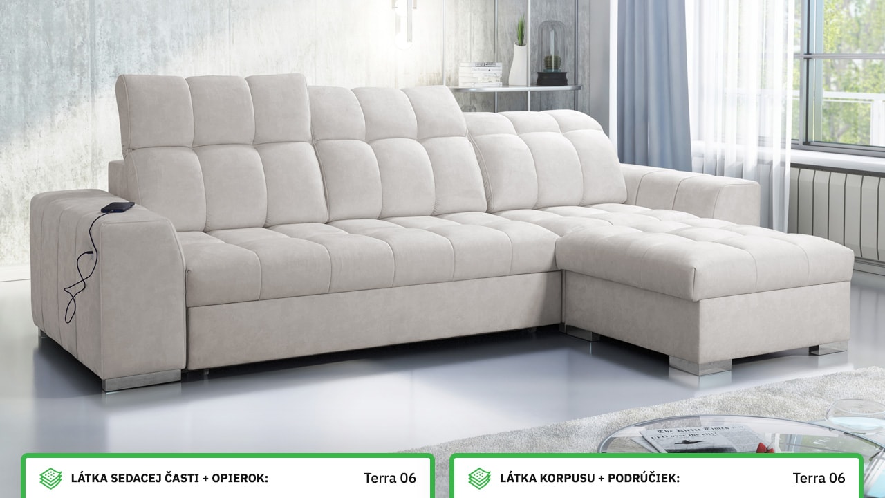 Rohová sedačka PAGANNI I Farebné prevedenie