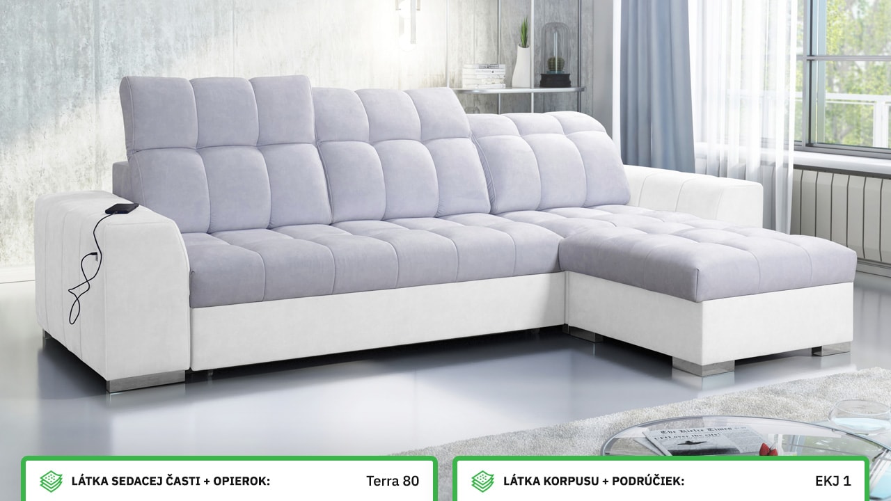 Rohová sedačka PAGANNI I Farebné prevedenie