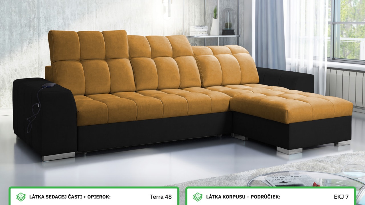 Rohová sedačka PAGANNI I Farebné prevedenie