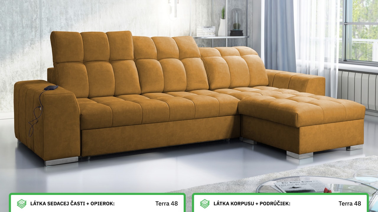 Rohová sedačka PAGANNI I Farebné prevedenie