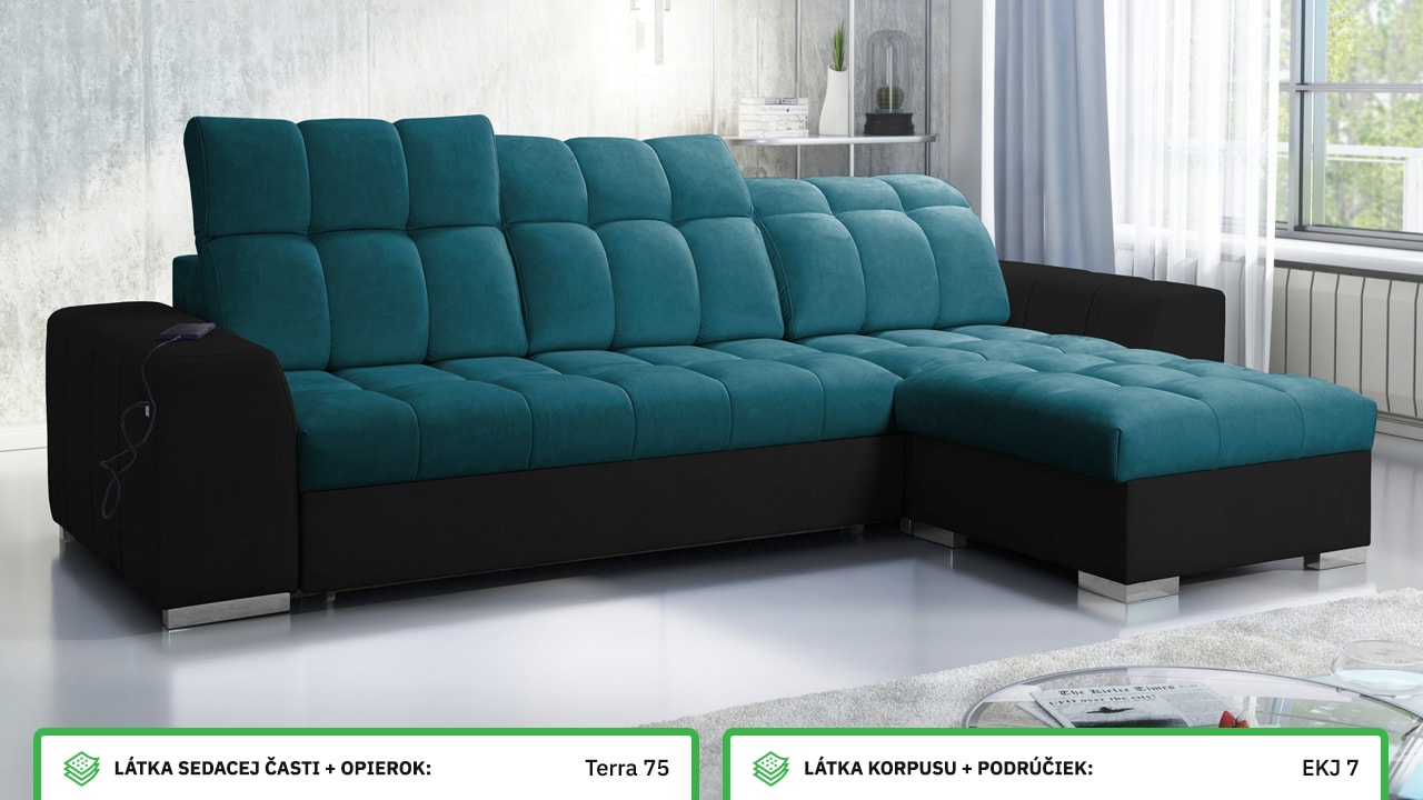 Rohová sedačka PAGANNI I Farebné prevedenie