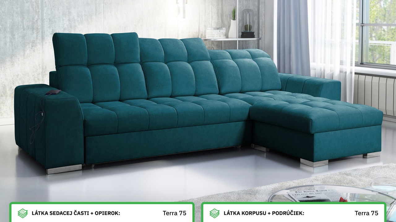 Rohová sedačka PAGANNI I Farebné prevedenie