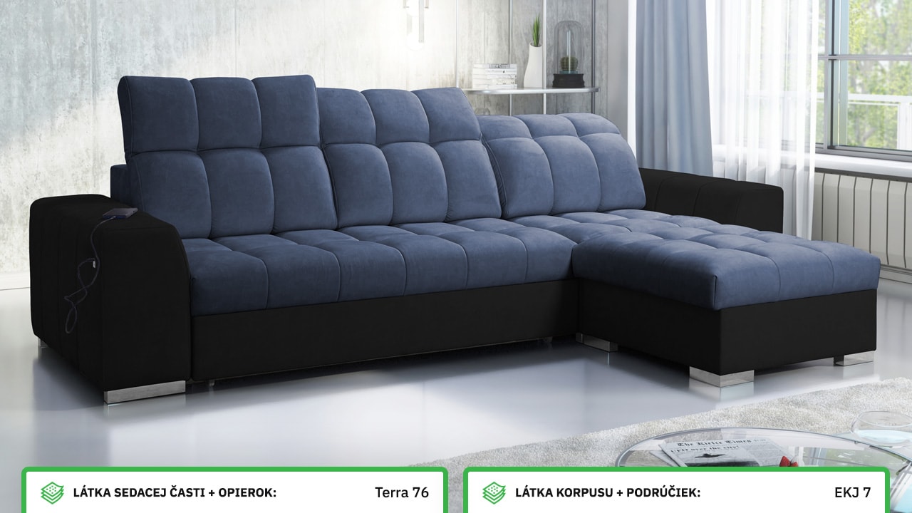 Rohová sedačka PAGANNI I Farebné prevedenie