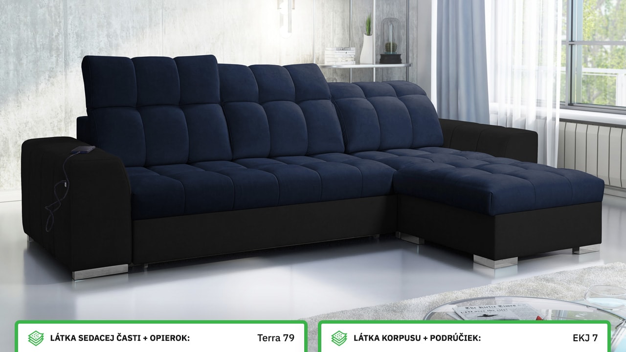 Rohová sedačka PAGANNI I Farebné prevedenie