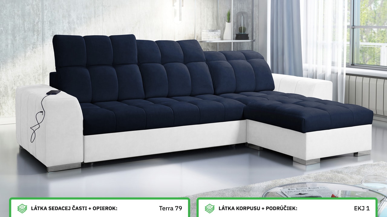 Rohová sedačka PAGANNI I Farebné prevedenie