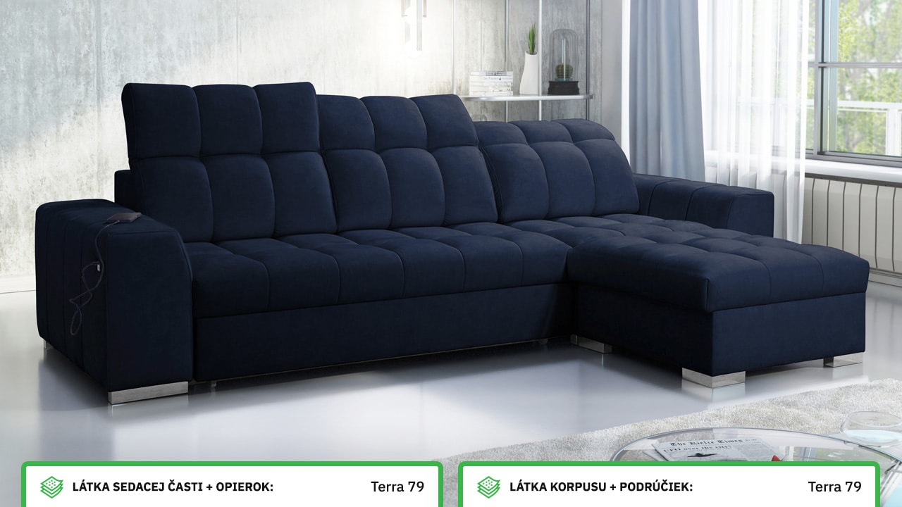 Rohová sedačka PAGANNI I Farebné prevedenie