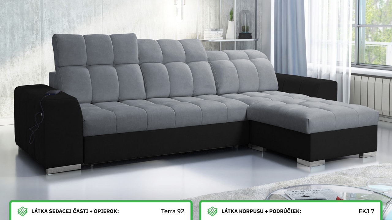 Rohová sedačka PAGANNI I Farebné prevedenie