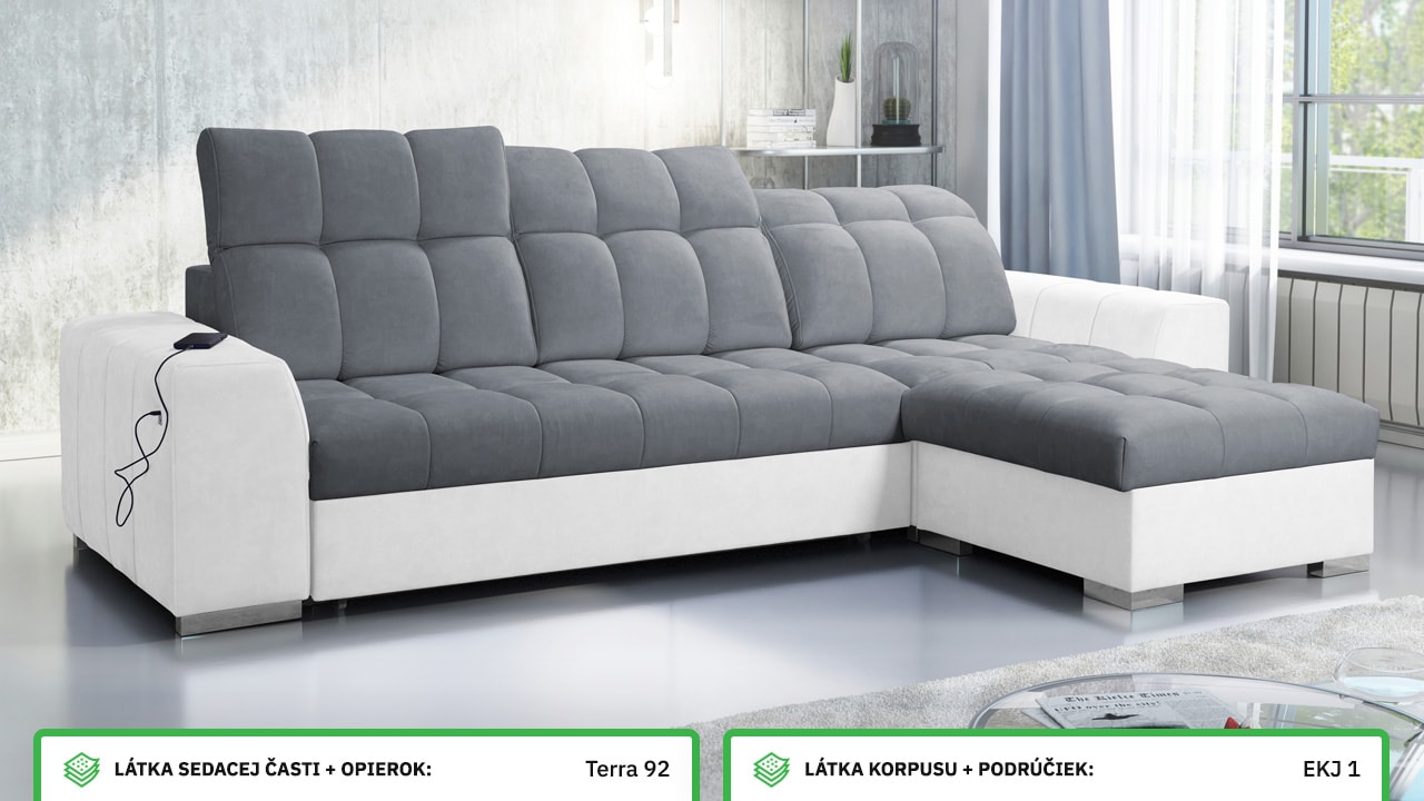 Rohová sedačka PAGANNI I Farebné prevedenie