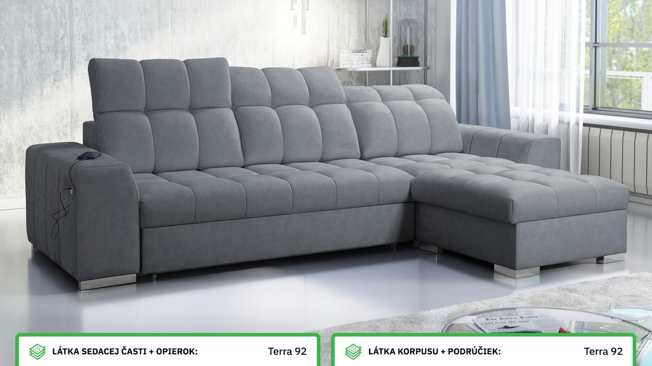 Rohová sedačka PAGANNI I Farebné prevedenie