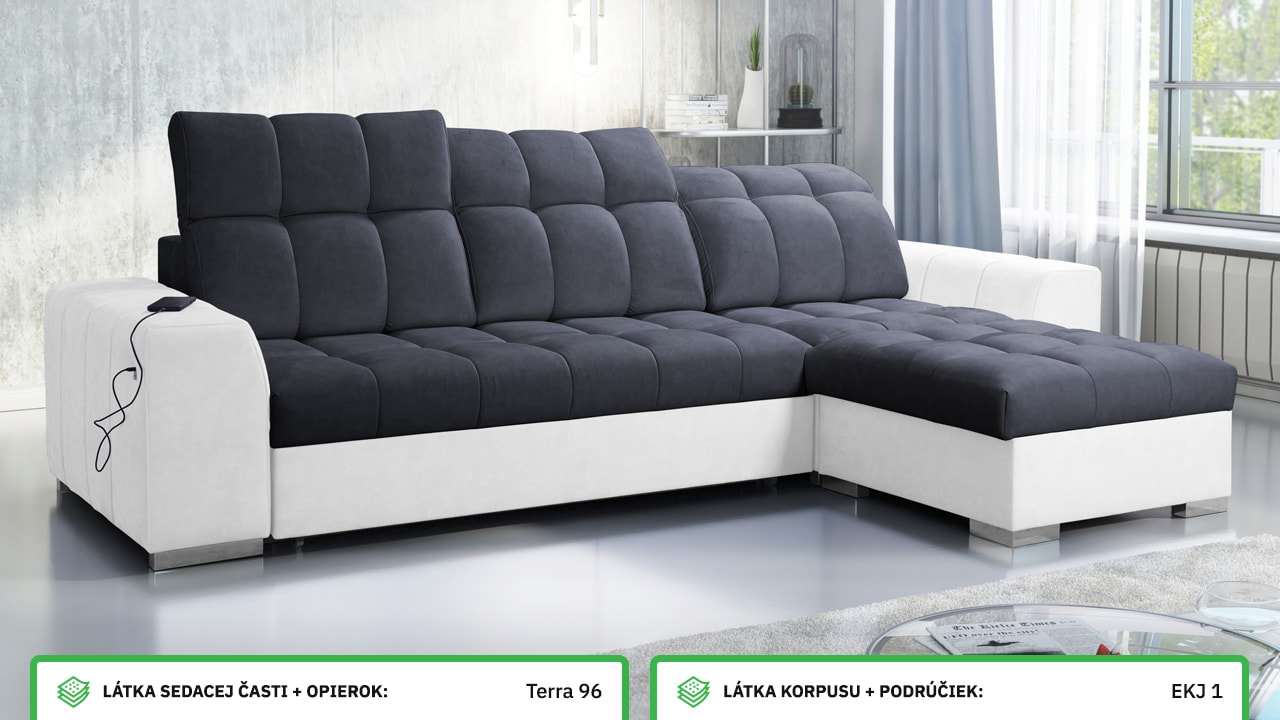 Rohová sedačka PAGANNI I Farebné prevedenie