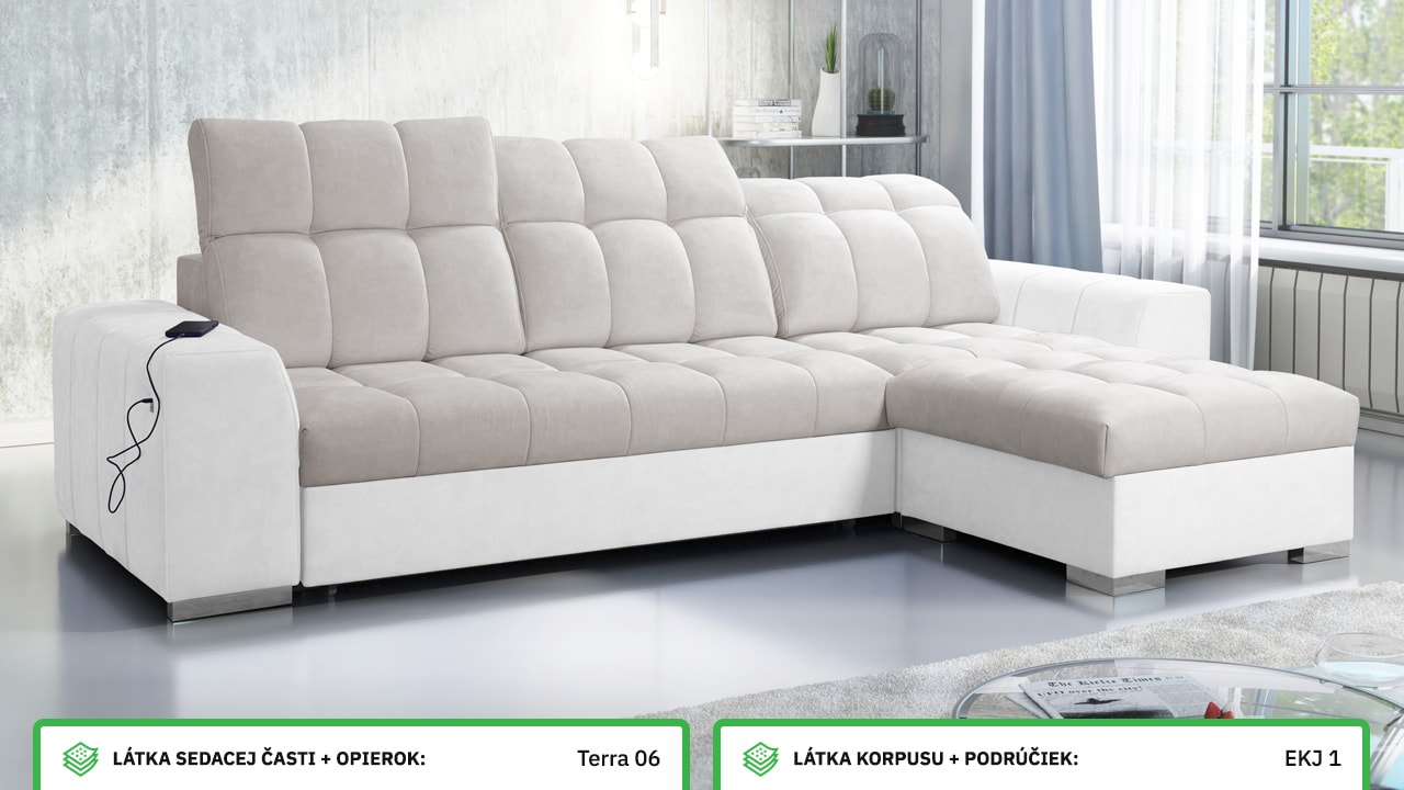 Rohová sedačka PAGANNI I Farebné prevedenie