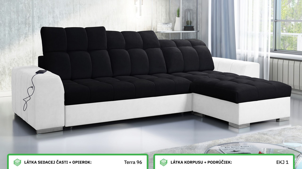 Rohová sedačka PAGANNI I Farebné prevedenie