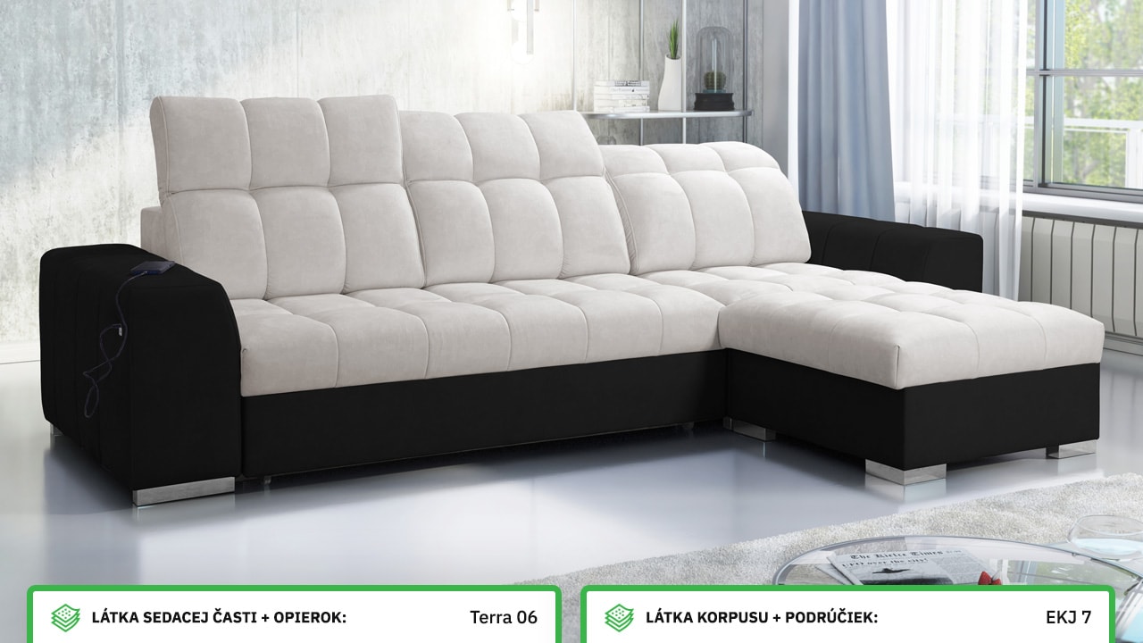 Rohová sedačka PAGANNI I Farebné prevedenie