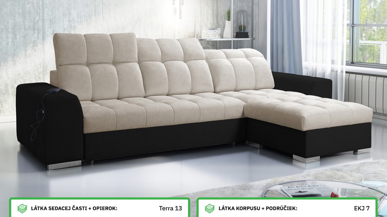 Rohová sedačka PAGANNI I Farebné prevedenie