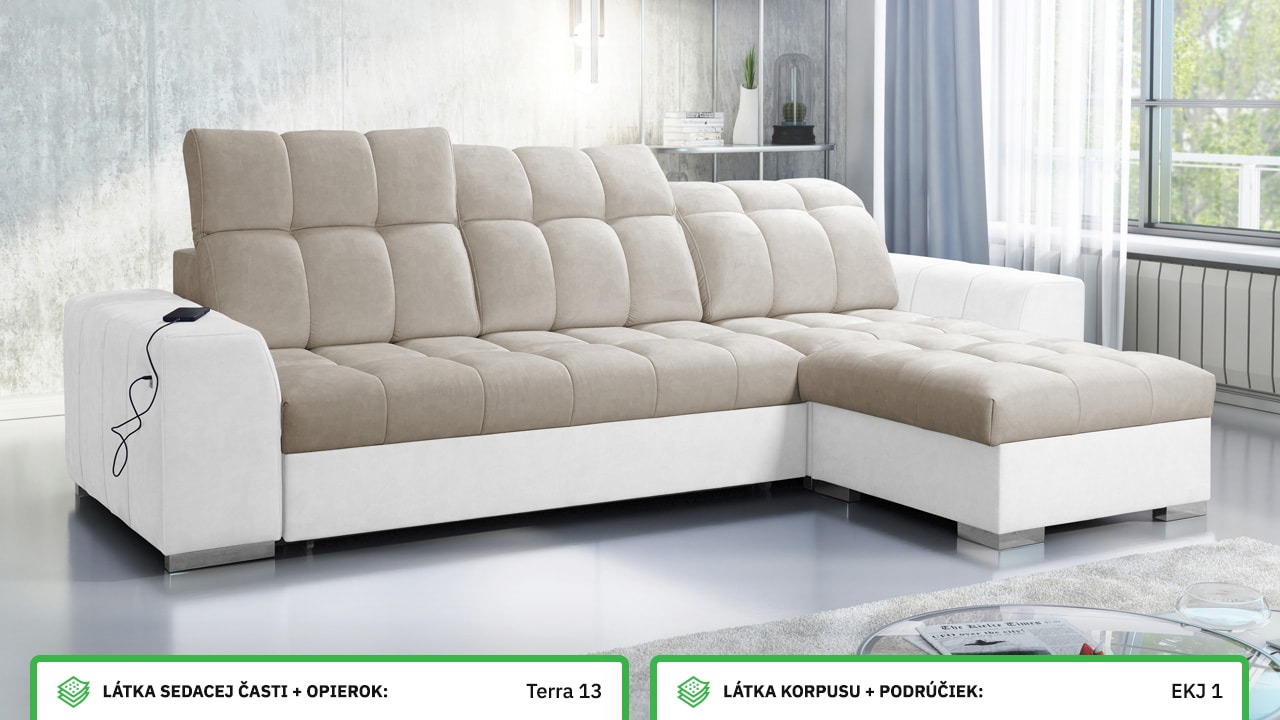 Rohová sedačka PAGANNI I Farebné prevedenie