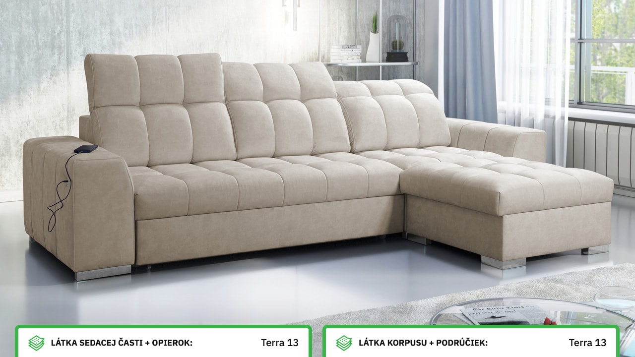 Rohová sedačka PAGANNI I Farebné prevedenie