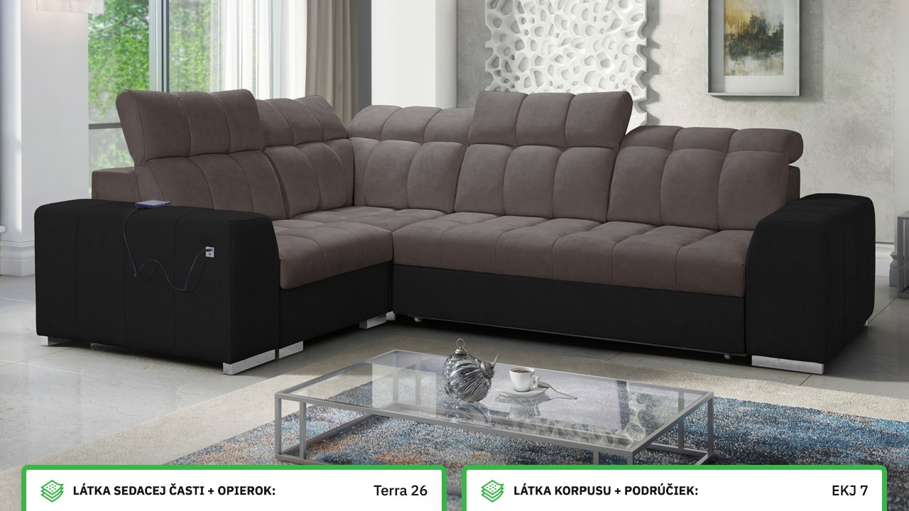 Rohová sedačka PAGANNI II Farebné prevedenie