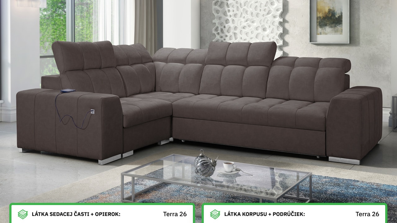 Rohová sedačka PAGANNI II Farebné prevedenie