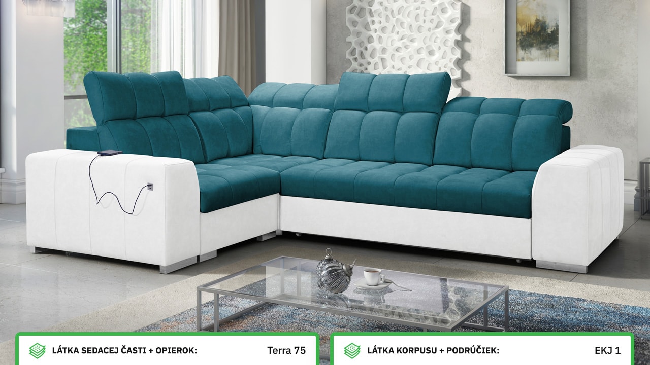 Rohová sedačka PAGANNI II Farebné prevedenie