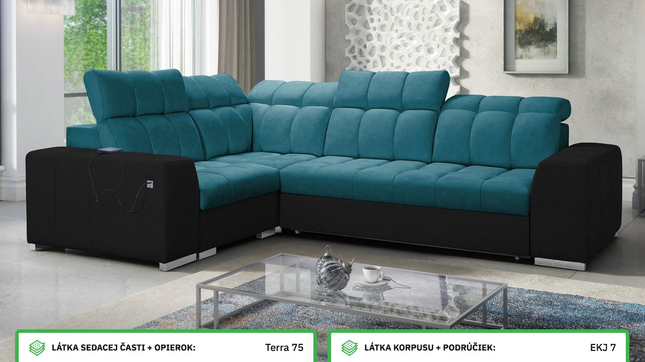 Rohová sedačka PAGANNI II Farebné prevedenie