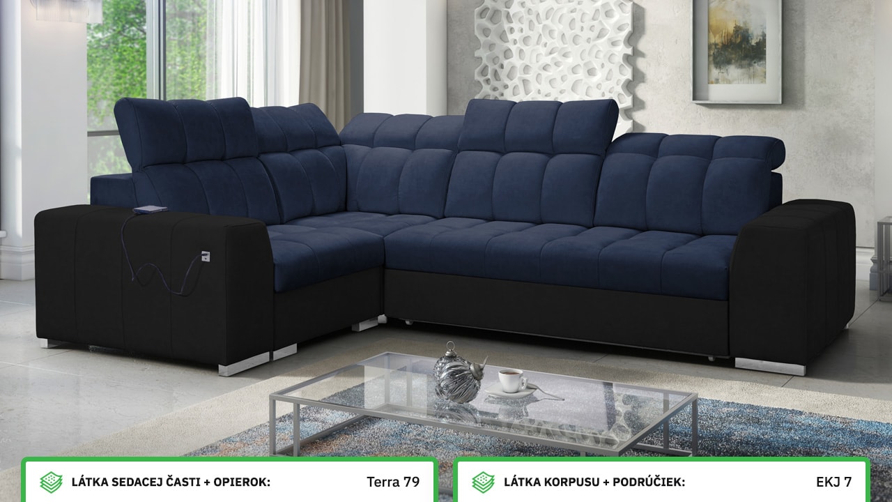 Rohová sedačka PAGANNI II Farebné prevedenie