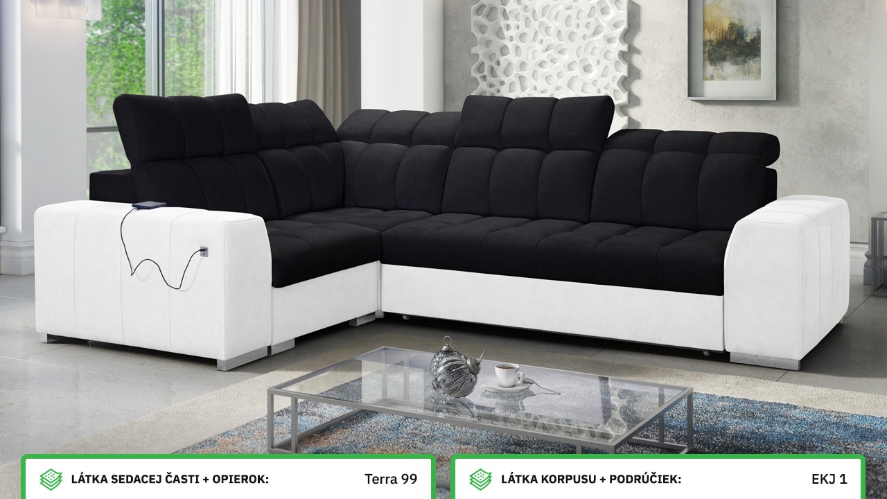 Rohová sedačka PAGANNI II Farebné prevedenie