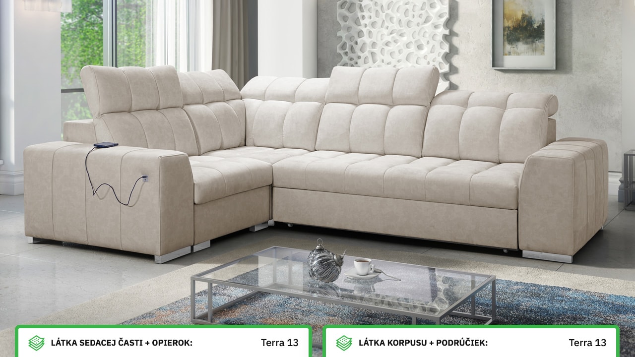 Rohová sedačka PAGANNI II Farebné prevedenie