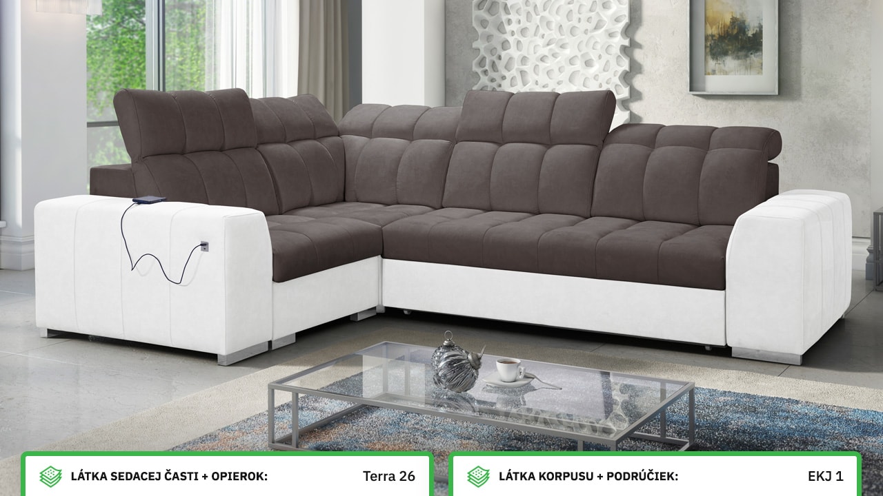 Rohová sedačka PAGANNI II Farebné prevedenie