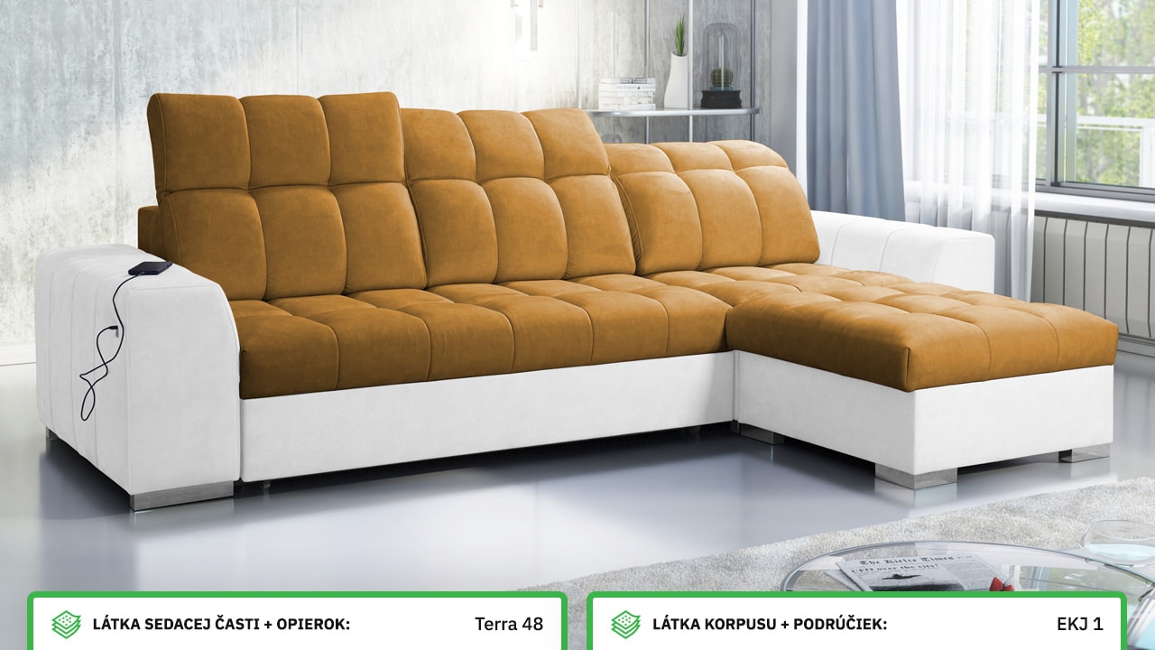 Rohová sedačka PAGANNI I Farebné prevedenie