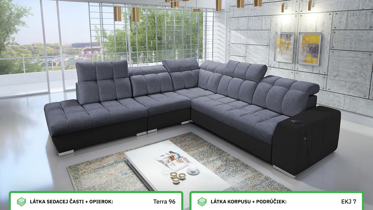 Rohová sedačka PAGANNI IX Farebné prevedenie