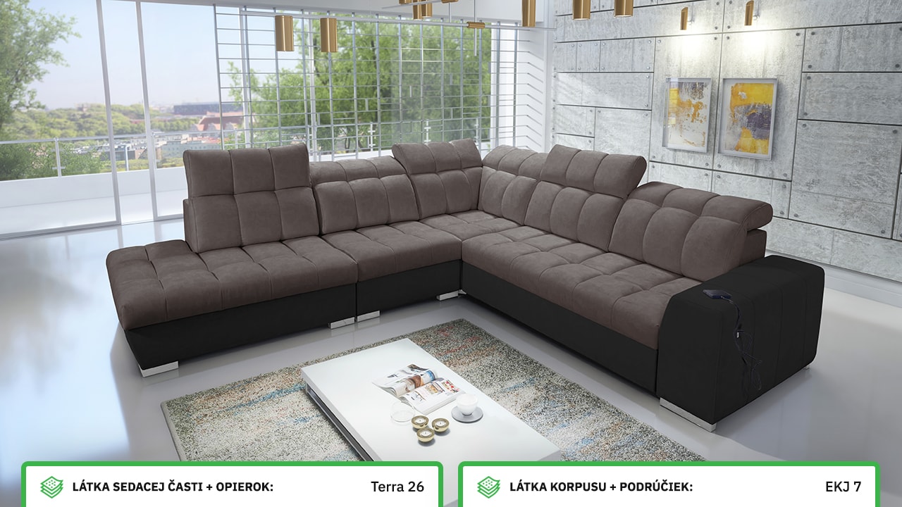 Rohová sedačka PAGANNI IX Farebné prevedenie