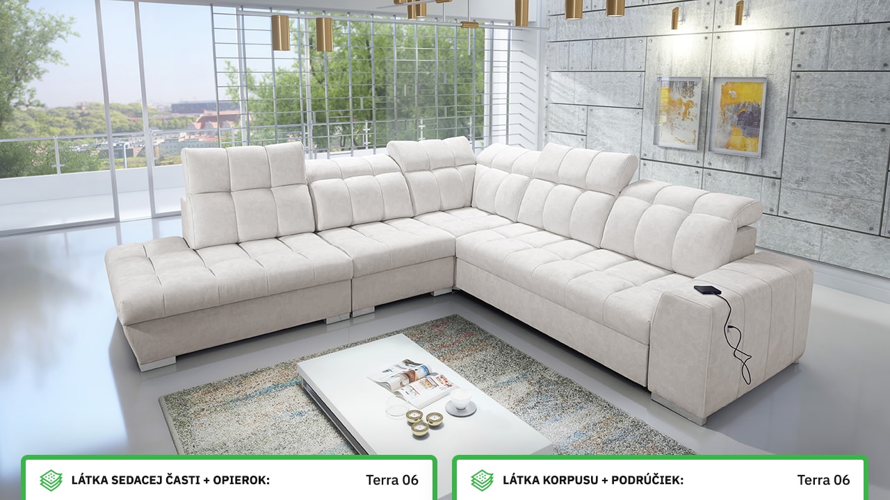 Rohová sedačka PAGANNI IX Farebné prevedenie