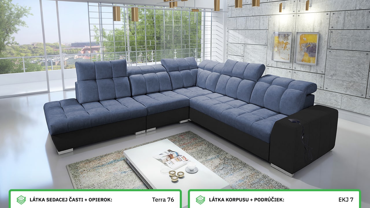 Rohová sedačka PAGANNI IX Farebné prevedenie