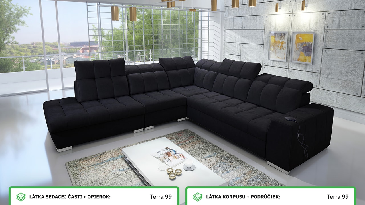 Rohová sedačka PAGANNI IX Farebné prevedenie