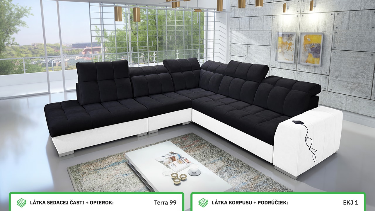 Rohová sedačka PAGANNI IX Farebné prevedenie