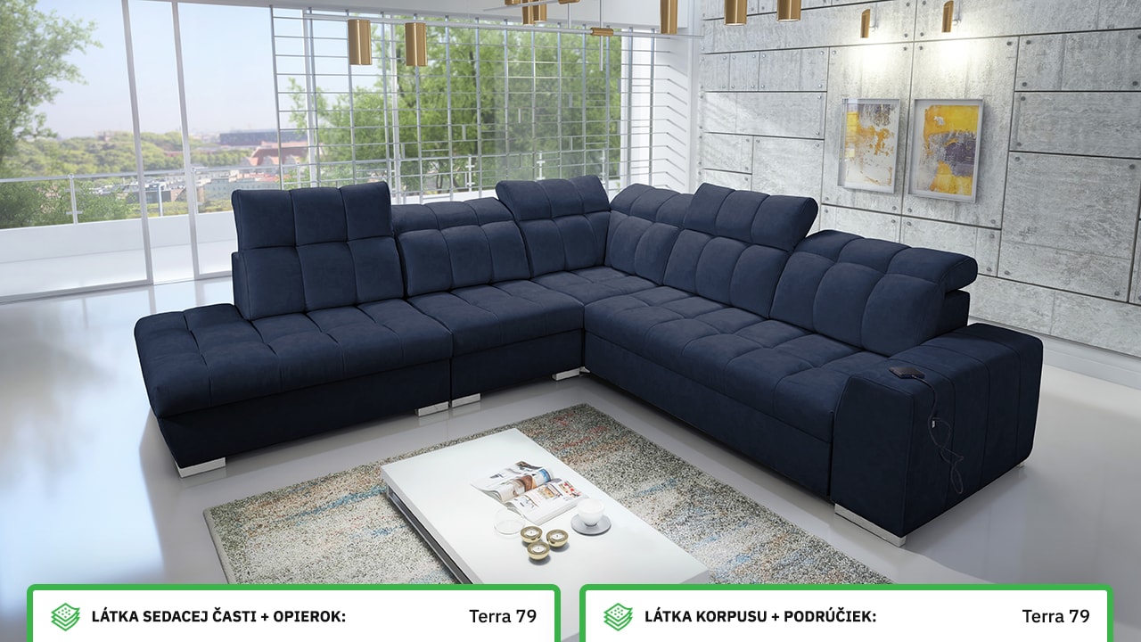 Rohová sedačka PAGANNI IX Farebné prevedenie