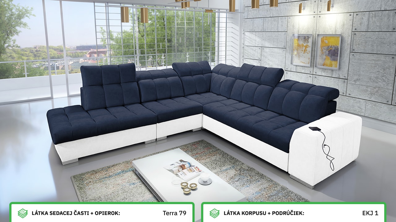 Rohová sedačka PAGANNI IX Farebné prevedenie