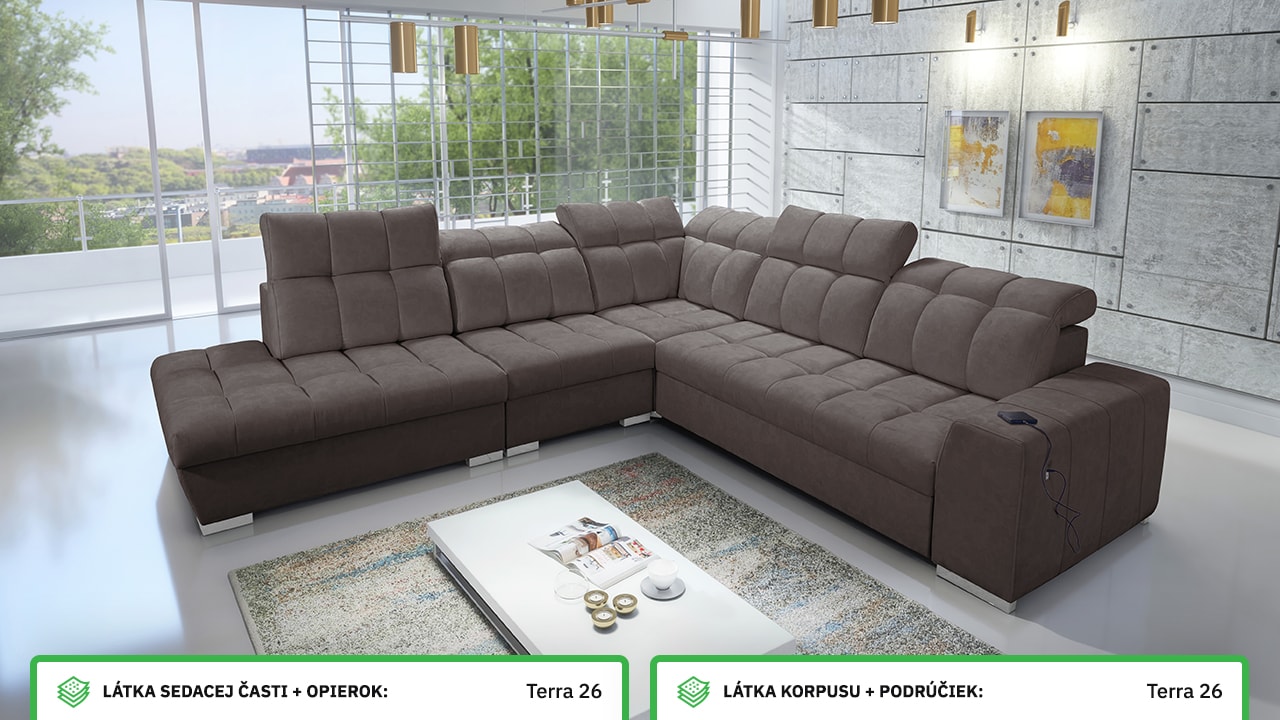 Rohová sedačka PAGANNI IX Farebné prevedenie