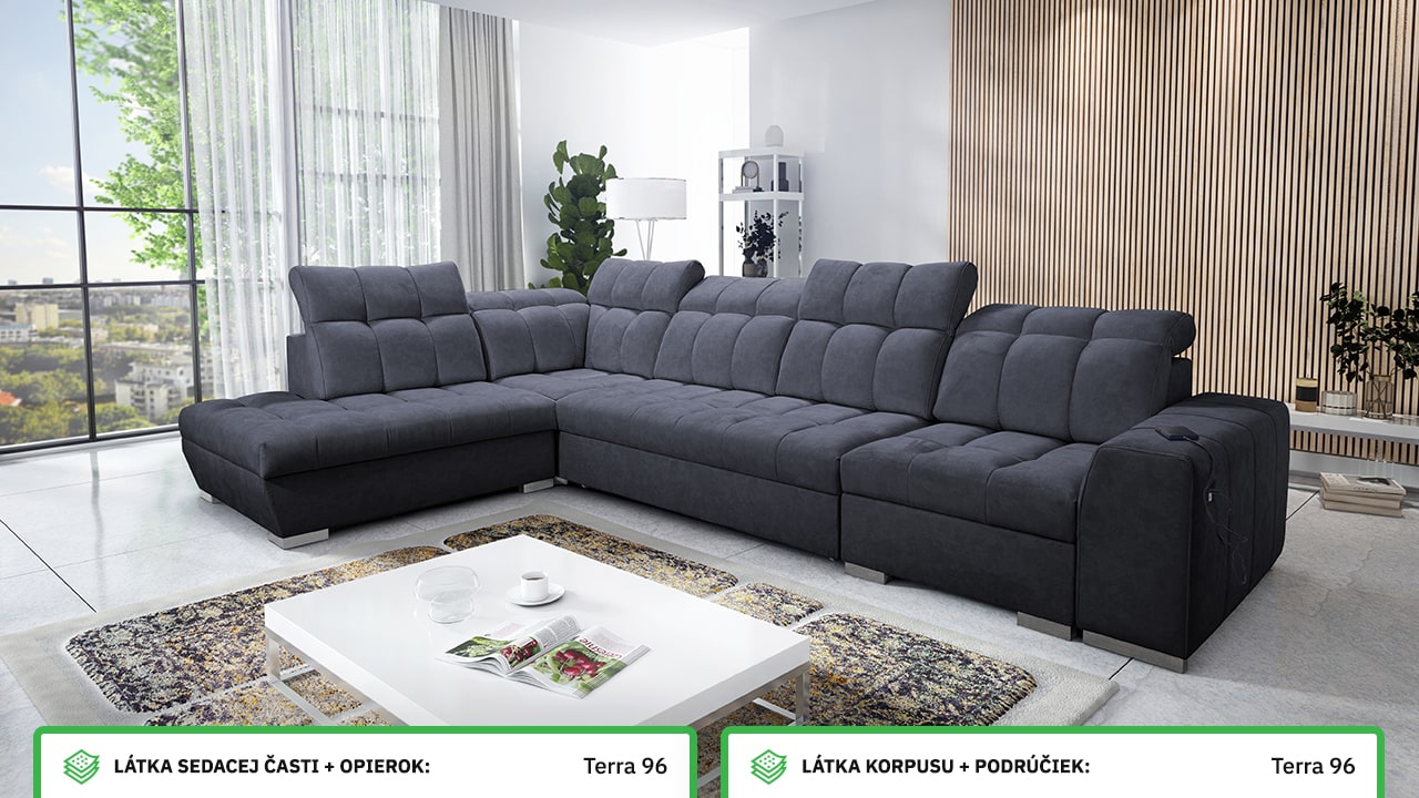 Rohová sedačka PAGANNI XI Farebné prevedenie