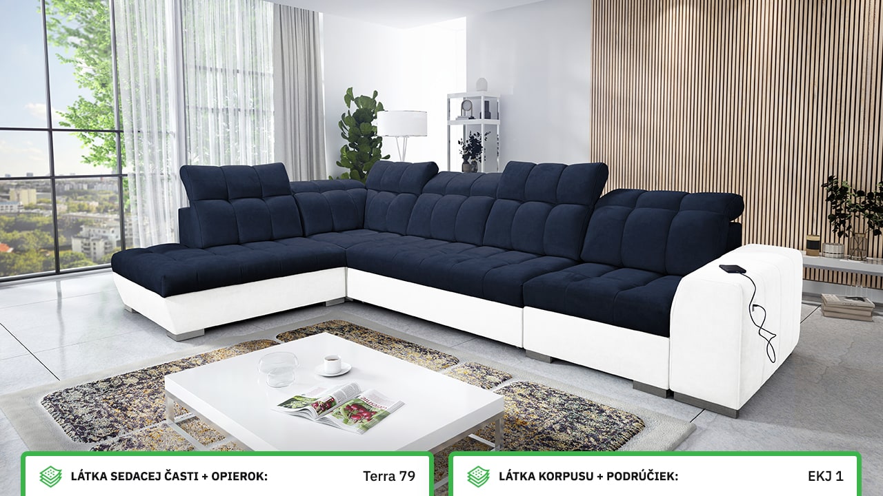 Rohová sedačka PAGANNI XI Farebné prevedenie