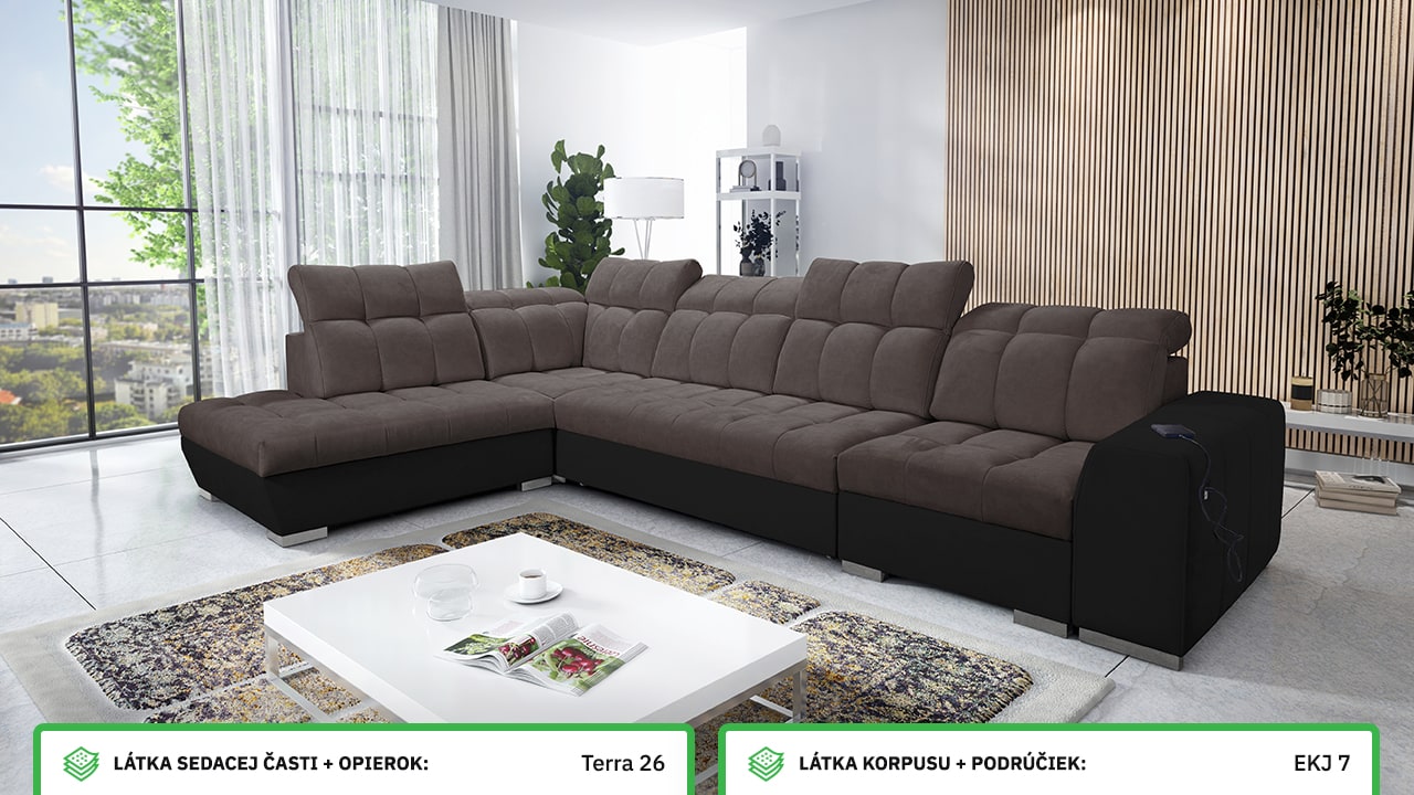 Rohová sedačka PAGANNI XI Farebné prevedenie