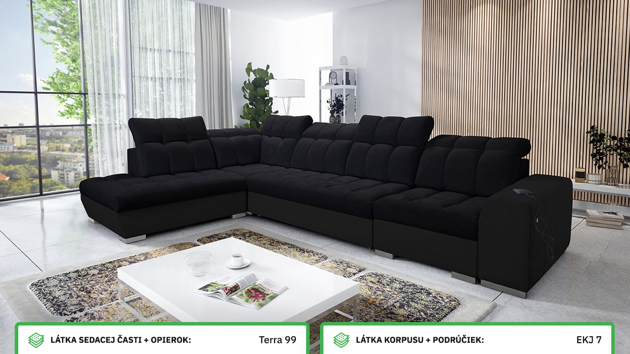 Rohová sedačka PAGANNI XI Farebné prevedenie