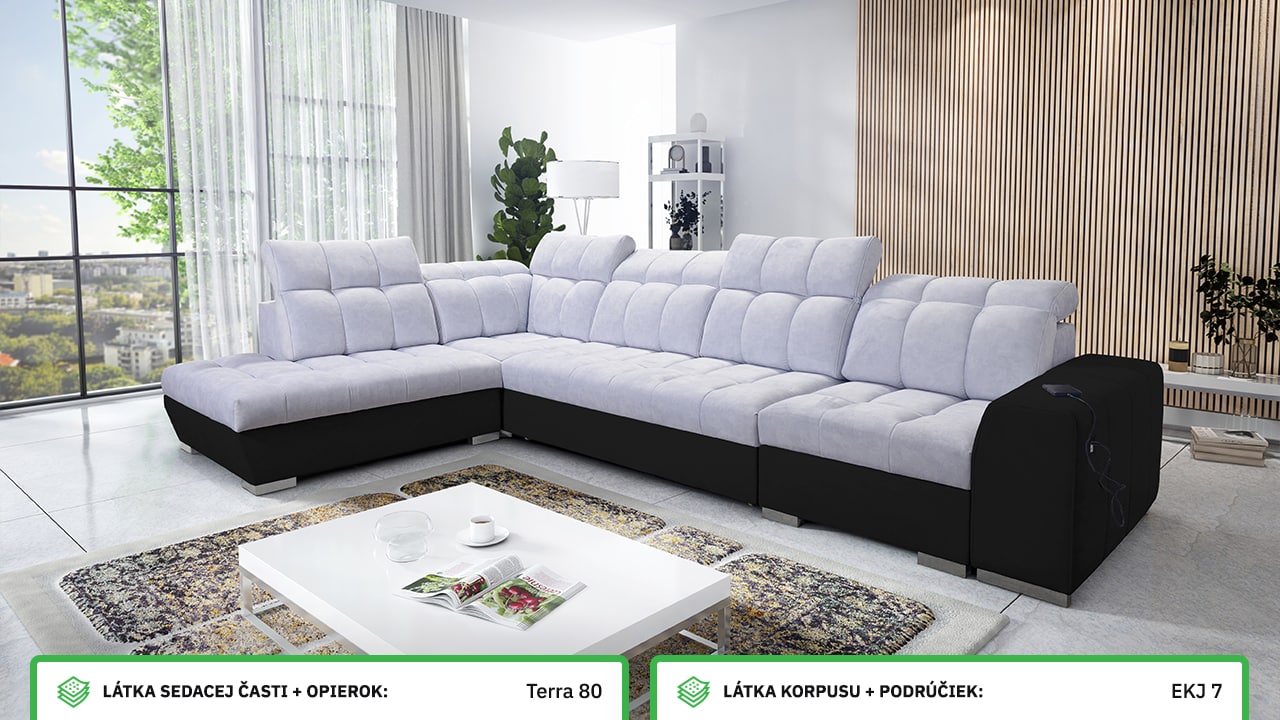 Rohová sedačka PAGANNI XI Farebné prevedenie